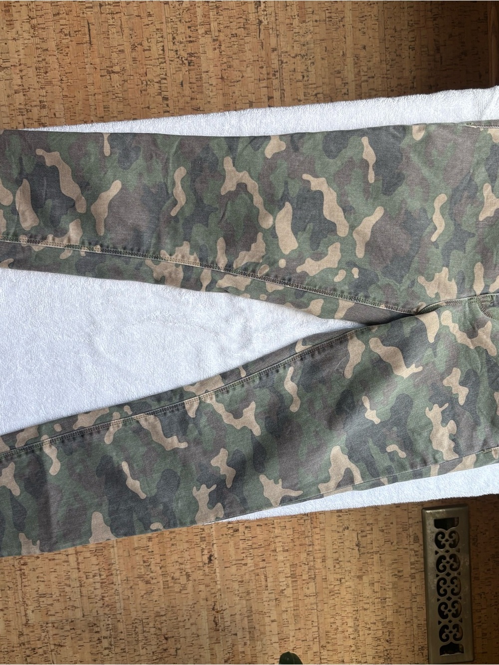 Hudson Jeans Women's Skinny Camo Leggings - Green & Tan